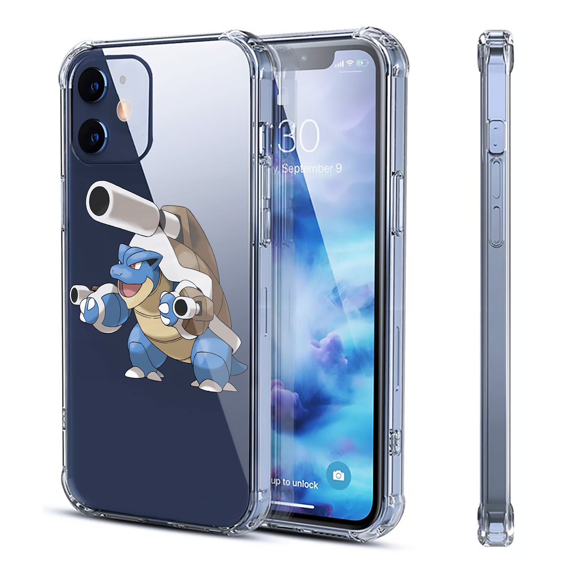 （画像用） ポケットモンスター Pokémon 【iPhone 12シリーズ対応】透明スマホケース（クリアソフトケース）